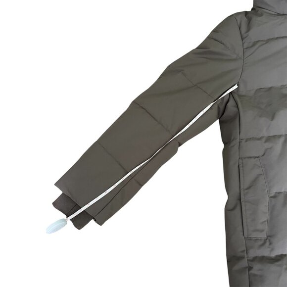 Zara Longline Hooded Down Jacket – Water & Wind Resistant – Mink – Size Large - Picture 10 of 12